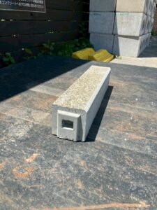 洗い出し縁石 金華1分 地先A 120□×L600