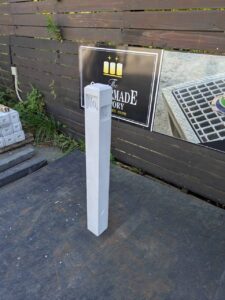 砂防指定地標柱100×100×1000　上面無印